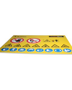 Stalltafel DIN A1: Warnhinweise PelletBox